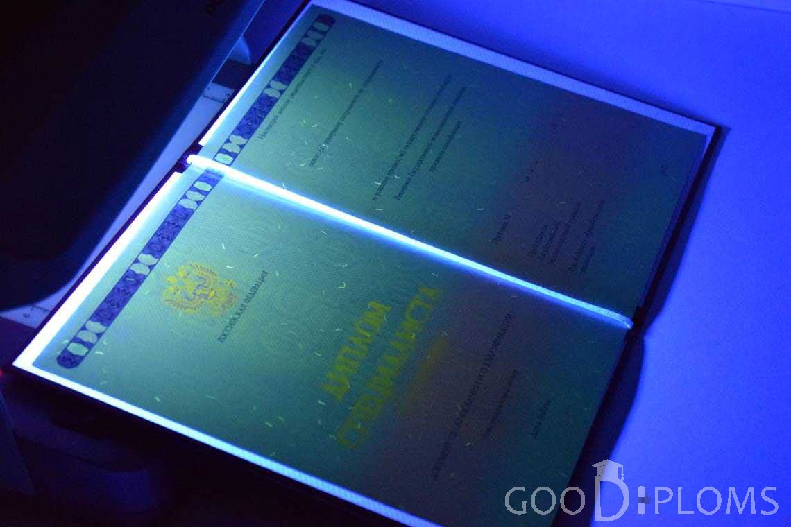 Бланк Диплома о Высшем Образовании с Отличием в Ультрафиолете - Назрань